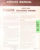 Niagara-Niagara FootGap Squaring and Power Gap Shears Service Manual 1946-136-G-142-G-152-G-162-G-172-G-Foot Operated Series-Footgap-Power Gap-01